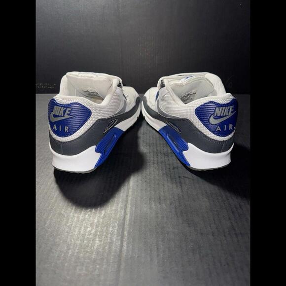 Nike Air Max 90 Essential White Deep Royal 537384-104 Sz 9.5 - Picture 6 of 9